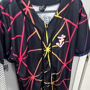 Colorful Geometric Button-Up Shirt